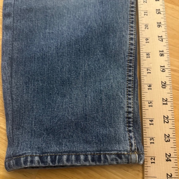 Levi Strauss 505 Mens Jeans W42 L30 Blue Classic Fit Straight Leg Denim - Picture 10 of 12